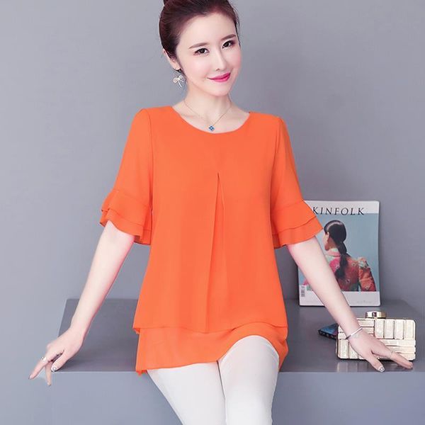 womens shirts plus size 5xl blouse women summer chiffon loose short sleeve ladies office female blusas feminina, White
womens shirts plus size 5xl blouse women summer chiffon loose short sleeve ladies office female blusas feminina, White