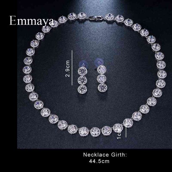 emmaya brand gorgeous round white gold color aaa cubic zircon wedding sets for lover brides popular jewelry gift, Black
emmaya brand gorgeous round white gold color aaa cubic zircon wedding sets for lover brides popular jewelry gift, Black
