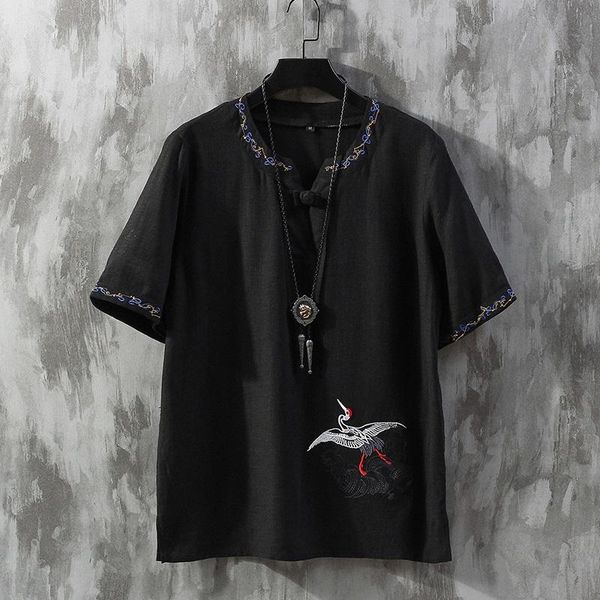 ethnic clothing chinese shirt 2021 s summer embroidery tangsuit wushu male clothes vintage style traditional for men, Red
ethnic clothing chinese shirt 2021 s summer embroidery tangsuit wushu male clothes vintage style traditional for men, Red