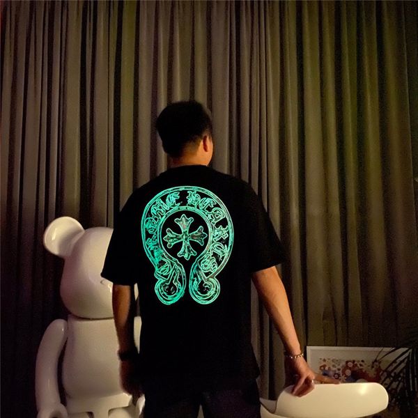 new fashion brand ch crow luminous horseshoe short sleeve men's and women's hip hop loose letter printed cotto, White;black
new fashion brand ch crow luminous horseshoe short sleeve men's and women's hip hop loose letter printed cotto, White;black
