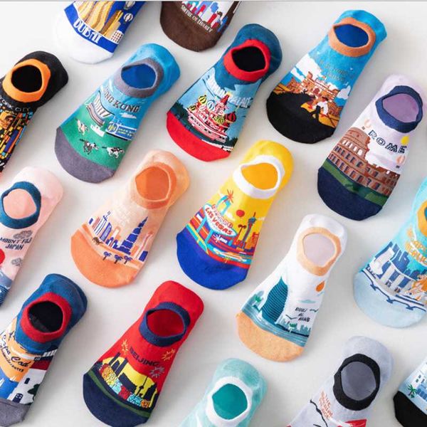 men's socks japanese korean cute boat low cut silicone non-slip invisible oil painting places of interest street soc, Black
men's socks japanese korean cute boat low cut silicone non-slip invisible oil painting places of interest street soc, Black