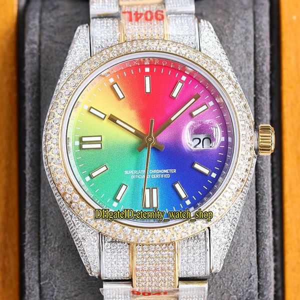eternity jewelry watches rrf latest products 126333 126331 126283 iced out mens watch a2824 automatic diamonds bezel rainbow dial two tone 9, Slivery;brown
eternity jewelry watches rrf latest products 126333 126331 126283 iced out mens watch a2824 automatic diamonds bezel rainbow dial two tone 9, Slivery;brown