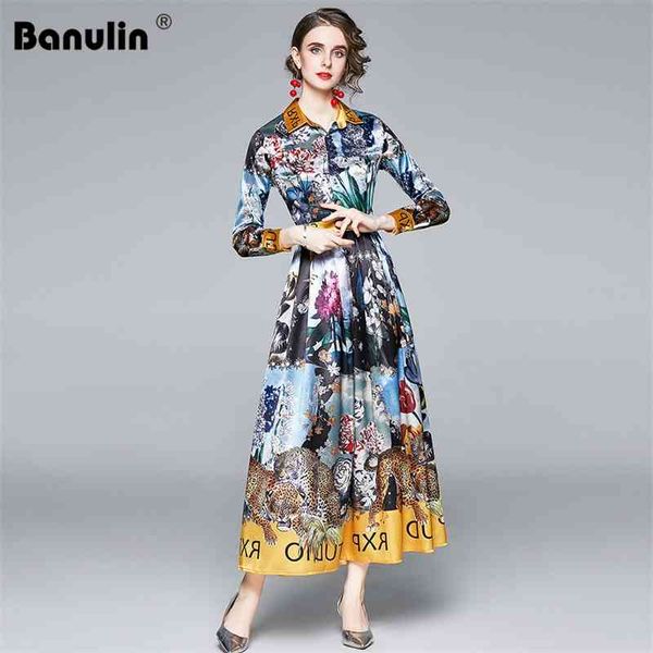 banulin fashion autumn runway long sleeve women shirt dress female vintage animal floral print robe longue hiver 210603, Black;gray
banulin fashion autumn runway long sleeve women shirt dress female vintage animal floral print robe longue hiver 210603, Black;gray