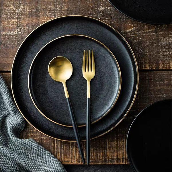 dishes & plates phnom penh ceramic plate western steak and sets black matte scratch-resistant pendulum fruit dish
dishes & plates phnom penh ceramic plate western steak and sets black matte scratch-resistant pendulum fruit dish