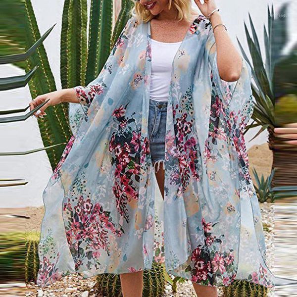 women 2021 bikini cover-ups bohemian printing chiffon beach kimono long cardigan blouse shawl smock #g30 women's swimwear, White;black
women 2021 bikini cover-ups bohemian printing chiffon beach kimono long cardigan blouse shawl smock #g30 women's swimwear, White;black