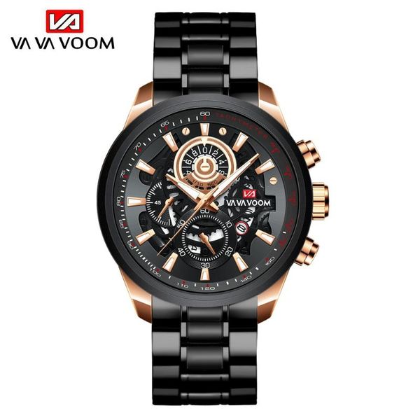 wristwatches vava voom classic business mans watches quartz watch luxury men's wrist black gold stainless steel waterproof wristwatch, Slivery;brown
wristwatches vava voom classic business mans watches quartz watch luxury men's wrist black gold stainless steel waterproof wristwatch, Slivery;brown