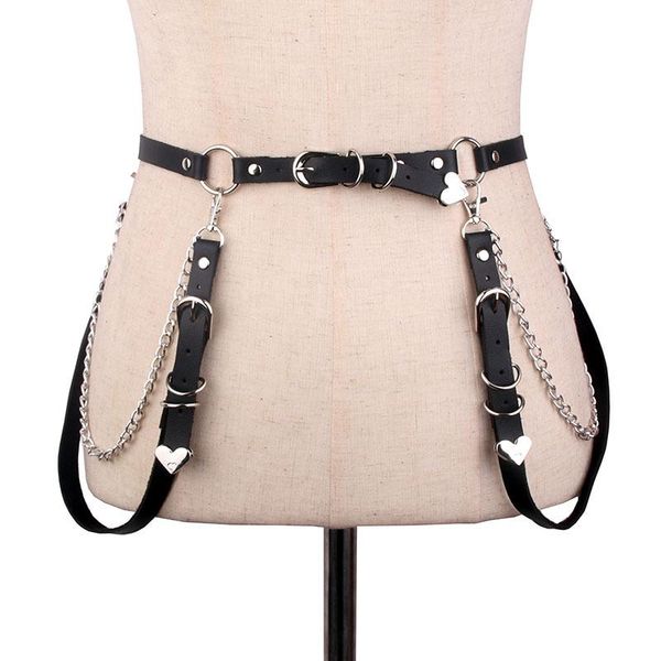 belts goth punk leather body harness belt chain women harajuku waist bondage garter thigh ring suspender strap, Black;brown
belts goth punk leather body harness belt chain women harajuku waist bondage garter thigh ring suspender strap, Black;brown