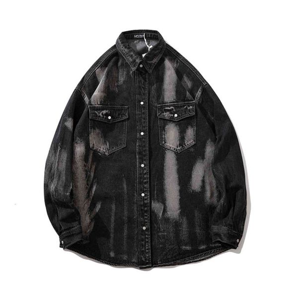 gradient tie dye wash retro denim men and women harajuku streetwear oversize casual jean et wind jeans jas, Black
gradient tie dye wash retro denim men and women harajuku streetwear oversize casual jean et wind jeans jas, Black