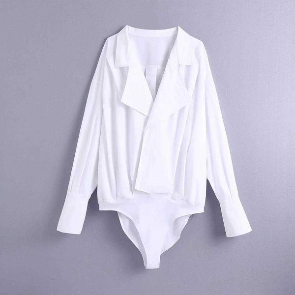 women bodysuit oversized long sleeves collared fashion chic lady ins style lady bodysuit vestidos femme robe 210709, Black;white
women bodysuit oversized long sleeves collared fashion chic lady ins style lady bodysuit vestidos femme robe 210709, Black;white