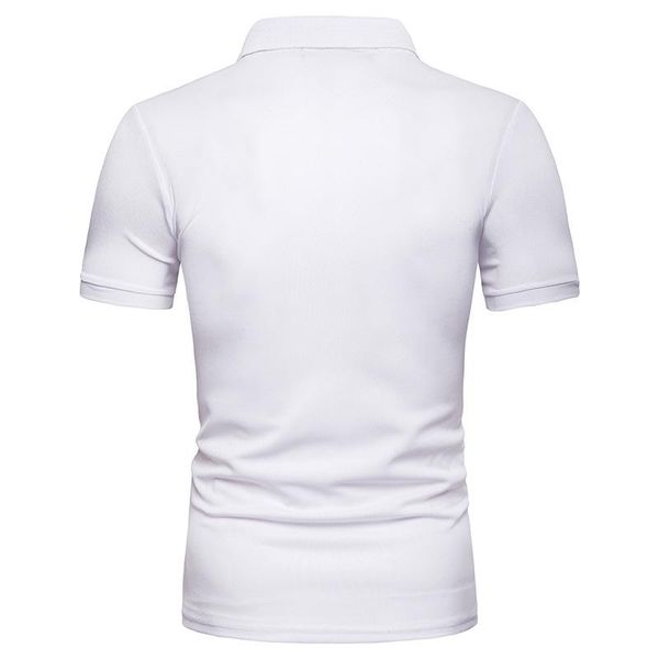 men's polos shirt fashion stitching casual short-sleeved t-shi european code summer men p021, White;black
men's polos shirt fashion stitching casual short-sleeved t-shi european code summer men p021, White;black