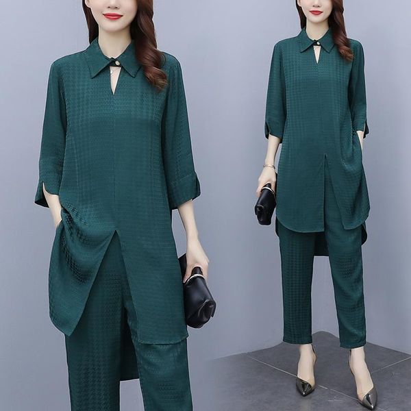 women's two piece pants plus size casual 2 women summer irregular split long shirt elastic waist trousers pant solid color clothes set, White
women's two piece pants plus size casual 2 women summer irregular split long shirt elastic waist trousers pant solid color clothes set, White