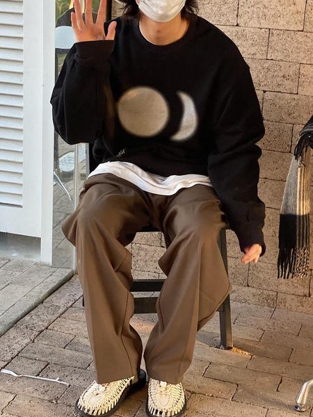 men's hoodies & sweatshirts 2021 autumn and winter japanese original design sun moon round neck sweater fashion casual couple top, Black
men's hoodies & sweatshirts 2021 autumn and winter japanese original design sun moon round neck sweater fashion casual couple top, Black