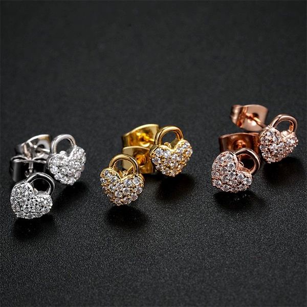charming men women earrings gold plated micro setting bling cz heart studs earrings nice gift for friend, Golden;silver
charming men women earrings gold plated micro setting bling cz heart studs earrings nice gift for friend, Golden;silver
