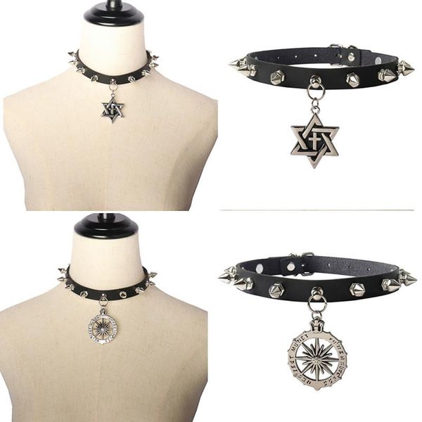 chains summer punk gothic star pu leather heart cross round choker necklace rock statement jewelry women collar, Silver
chains summer punk gothic star pu leather heart cross round choker necklace rock statement jewelry women collar, Silver