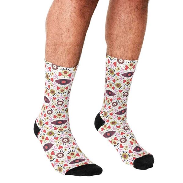 men's socks funny men lovely folk pattern red printed hip hop happy cute boys street style crazy novelty for, Black
men's socks funny men lovely folk pattern red printed hip hop happy cute boys street style crazy novelty for, Black