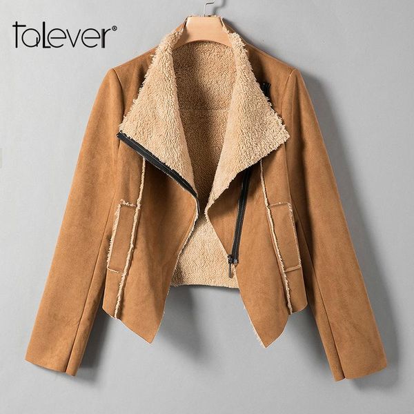 women's jackets women warm suede female casual faux fur coat autumn winter zipper lady outerwear plus size talever, Black;brown
women's jackets women warm suede female casual faux fur coat autumn winter zipper lady outerwear plus size talever, Black;brown