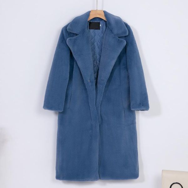 women's fur & faux womens winter warm cotton jacket overcoat thicker long turn-down collar loose with sashes outerwear female, Black
women's fur & faux womens winter warm cotton jacket overcoat thicker long turn-down collar loose with sashes outerwear female, Black