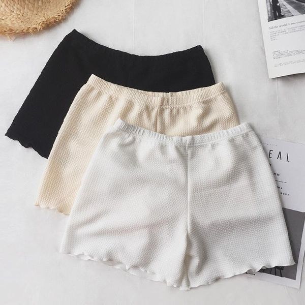 women's shorts white safety anti light wearing leggings 2021 summer thin high waist versatile, White;black
women's shorts white safety anti light wearing leggings 2021 summer thin high waist versatile, White;black
