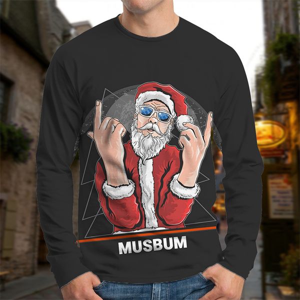 lazy style men's cartoon character printed pattern christmas shirt visual impact party fashion round neck high-quality sweatshirt, Black
lazy style men's cartoon character printed pattern christmas shirt visual impact party fashion round neck high-quality sweatshirt, Black