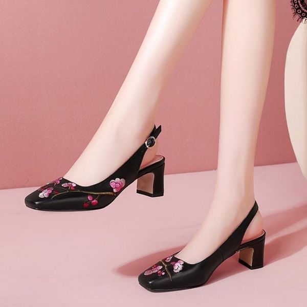 womens pointy toe embroidery floral slingbacks kitten high heel pumps sandals shoes real leather plus size new 2021, Black
womens pointy toe embroidery floral slingbacks kitten high heel pumps sandals shoes real leather plus size new 2021, Black