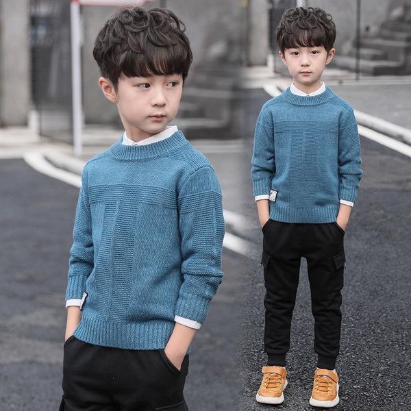 pullover 5-12 t children spring and autumn sweater solid trendy shirt cool boy turtleneck sweaters christmas gift for kid cloths, Blue
pullover 5-12 t children spring and autumn sweater solid trendy shirt cool boy turtleneck sweaters christmas gift for kid cloths, Blue