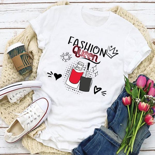 graphic fashion crown clothing style women t shirt fingernail print summer lady womens clothes tee female, White
graphic fashion crown clothing style women t shirt fingernail print summer lady womens clothes tee female, White