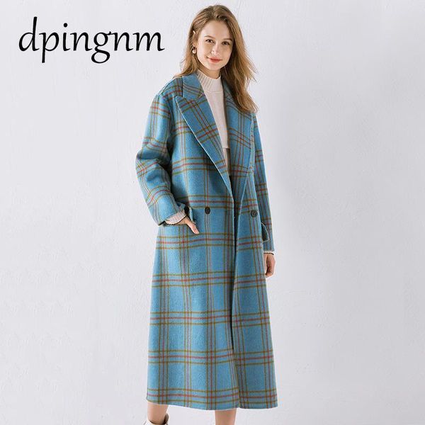 new winter female woolen coat loose tartan casual plus size 4xl long wool coats women jacket elegant, Black
new winter female woolen coat loose tartan casual plus size 4xl long wool coats women jacket elegant, Black