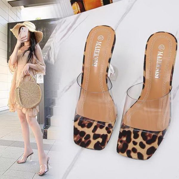 2022 NEW High Heeled SlidesTransparent PVCOpen Toe Crystal SlippersFashion Sexy Women Summer HeelsLeopard PatternFemale, Leopard
2022 NEW High Heeled SlidesTransparent PVCOpen Toe Crystal SlippersFashion Sexy Women Summer HeelsLeopard PatternFemale, Leopard