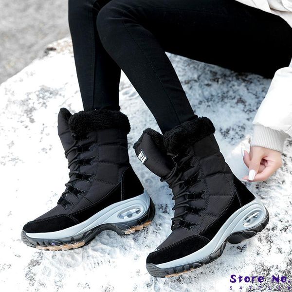 boots winter women keep warm mid-calf snow lace-up comfortable ladies chaussure femme, Black
boots winter women keep warm mid-calf snow lace-up comfortable ladies chaussure femme, Black