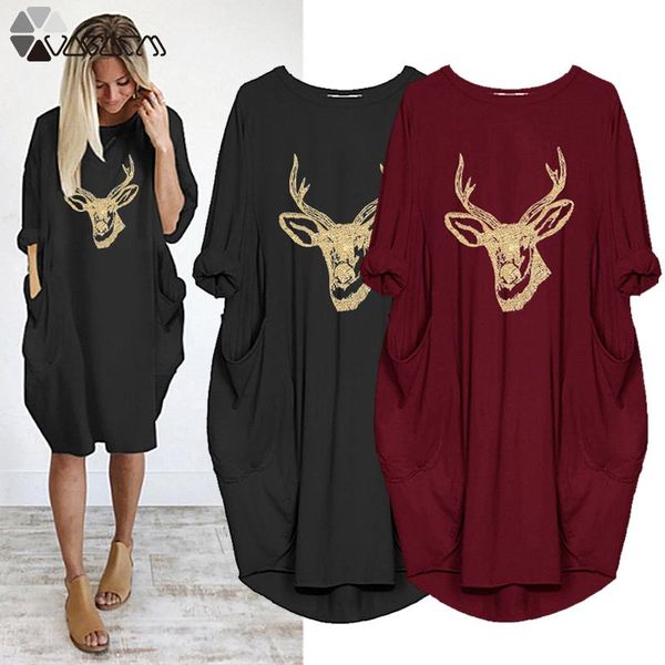 2021 christmas plus size 5xl women dresses elk fall long sleeve o neck loose vintage party club vestidos femme robes streetwear, Black;gray
2021 christmas plus size 5xl women dresses elk fall long sleeve o neck loose vintage party club vestidos femme robes streetwear, Black;gray