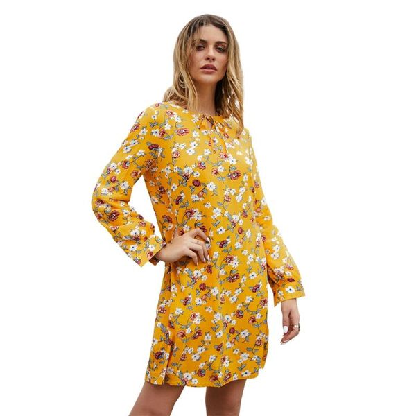 women long sleeves elegant round neck dress flower printed midi dress pullover m5te, Black;gray
women long sleeves elegant round neck dress flower printed midi dress pullover m5te, Black;gray