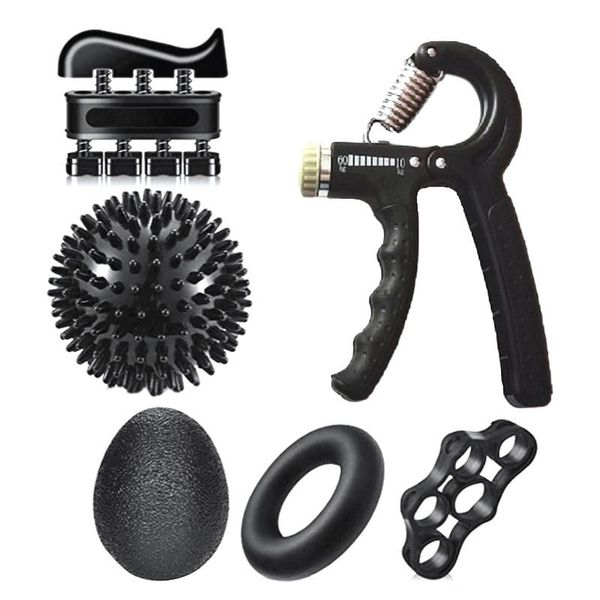 hand grips gym fitness adjustable 10-60kg grip set finger forearm strength muscle recovery gripper exerciser, 6pcs
hand grips gym fitness adjustable 10-60kg grip set finger forearm strength muscle recovery gripper exerciser, 6pcs