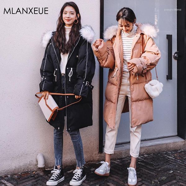 women's down & parkas winter long fur hooded zipper coat women solid plus size warn thick female harajuku casual parka casaco feminino1, Black
women's down & parkas winter long fur hooded zipper coat women solid plus size warn thick female harajuku casual parka casaco feminino1, Black