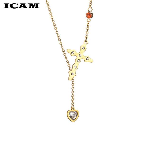 pendant necklaces icam fashion heart crystal cross pendants 2021 short necklace bijoux chockers men jewelry statement, Silver
pendant necklaces icam fashion heart crystal cross pendants 2021 short necklace bijoux chockers men jewelry statement, Silver