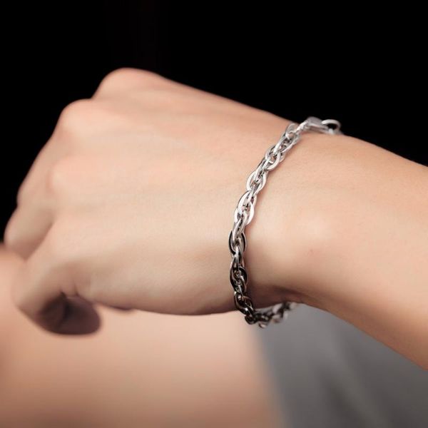 charm bracelets silver rope chain layer bracelet in stainless steel men's stacking handmade jewelry, Golden;silver
charm bracelets silver rope chain layer bracelet in stainless steel men's stacking handmade jewelry, Golden;silver