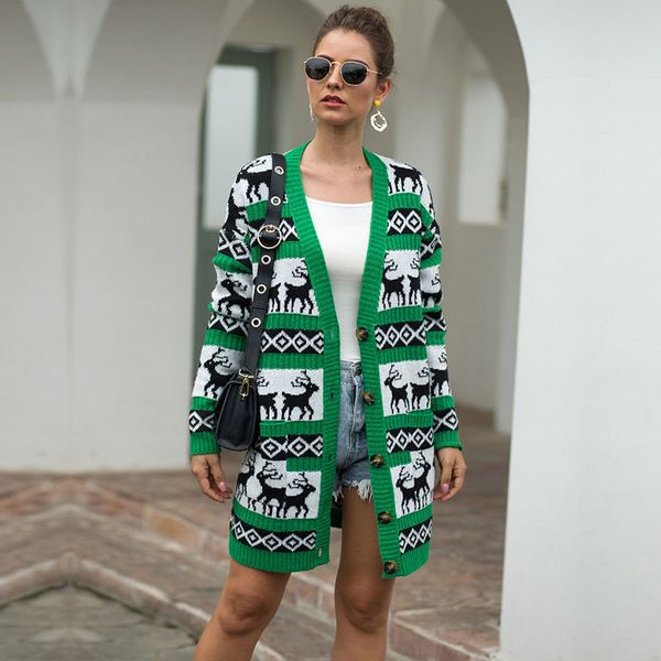 2021 new ugly christmas jumper sweater autumn winter knitwear fawn oversize cardigan medium long harajuku outside for women fashion 20oa, White;black
2021 new ugly christmas jumper sweater autumn winter knitwear fawn oversize cardigan medium long harajuku outside for women fashion 20oa, White;black