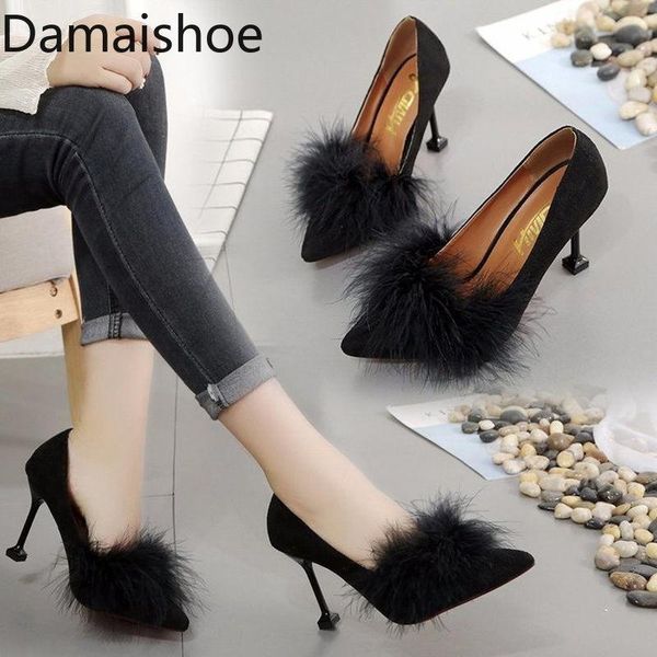 dress shoes women's stiletto heel 2021 spring and autumn cute fluffy shoe pointed toe all-matching black work ladies
dress shoes women's stiletto heel 2021 spring and autumn cute fluffy shoe pointed toe all-matching black work ladies