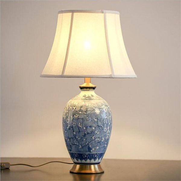 table lamps modern chinese ceramic lamp light blue and white hand painted plums porcelain fabric desk foyer bedside 67cm d74
table lamps modern chinese ceramic lamp light blue and white hand painted plums porcelain fabric desk foyer bedside 67cm d74