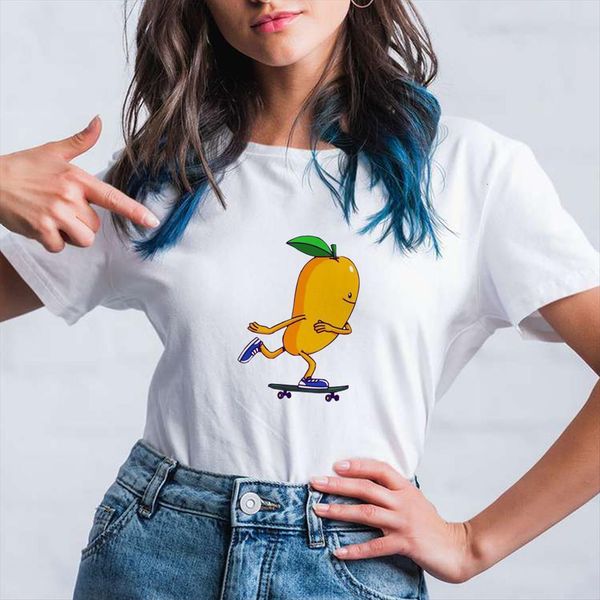 fruit skateboard printed yellow socks women learn to short sleeve exquisite animation 90s crewneck, White
fruit skateboard printed yellow socks women learn to short sleeve exquisite animation 90s crewneck, White