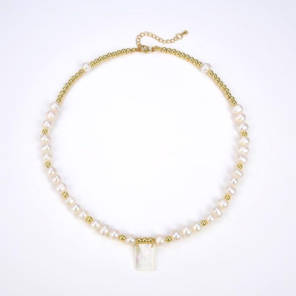 chokers kkbead luxury freshwater pearl necklace virgin mary pendant choker gold color beaded for women hight quality jewelry, Golden;silver
chokers kkbead luxury freshwater pearl necklace virgin mary pendant choker gold color beaded for women hight quality jewelry, Golden;silver