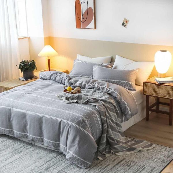 bedding sets nordic minimalist luxury style geometric pattern duvet cover super king size with pillowcase
bedding sets nordic minimalist luxury style geometric pattern duvet cover super king size with pillowcase