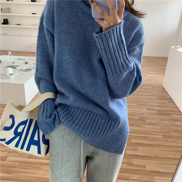 2021 new autumn winter ol outwear vintage thick warm turtleneck sweater women elegant loose knitted sweaters female 3bd4, White;black
2021 new autumn winter ol outwear vintage thick warm turtleneck sweater women elegant loose knitted sweaters female 3bd4, White;black