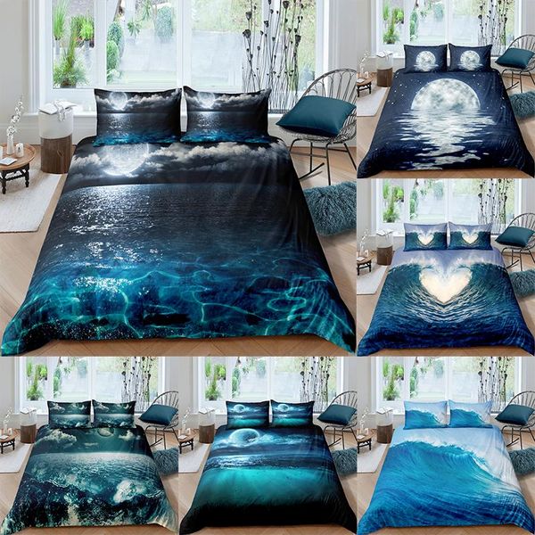 blue bedding set moon night view duvet cover set with pillowcase bedroom king full double single size
blue bedding set moon night view duvet cover set with pillowcase bedroom king full double single size