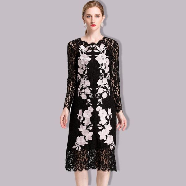 casual dresses wholesale sheath summer dress runway fashion elegant flower embroidery hollow out black midi bodycon, Black;gray
casual dresses wholesale sheath summer dress runway fashion elegant flower embroidery hollow out black midi bodycon, Black;gray