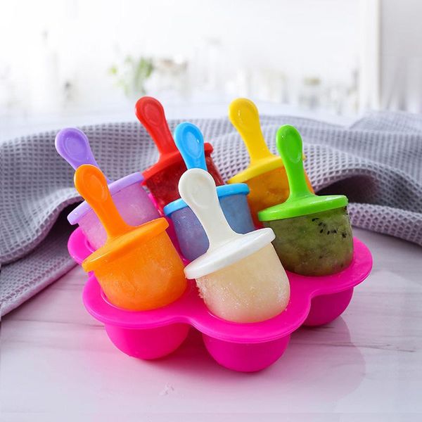 baking moulds 7 holes ice cream pops mold silicone tray lolly supplement box fruit shake accessories
baking moulds 7 holes ice cream pops mold silicone tray lolly supplement box fruit shake accessories
