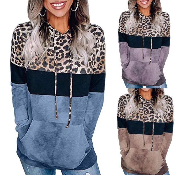 women's hoodies & sweatshirts 2021 women hoodie sweatshirt stitching print harajuku hooded streetwear round neck long-sleeved casual pu, Black
women's hoodies & sweatshirts 2021 women hoodie sweatshirt stitching print harajuku hooded streetwear round neck long-sleeved casual pu, Black