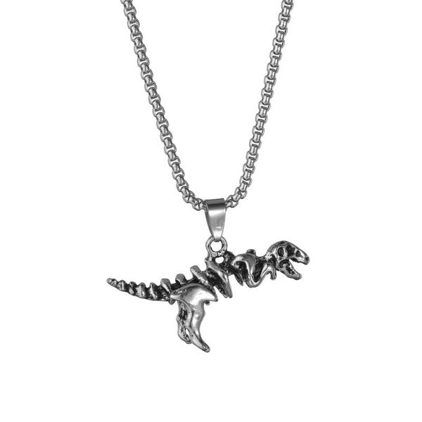 pendant necklaces 1pc punk vintage metal tyrannosaurus rex skeleton dinosaur necklace personality gothic women men jewelry, Silver
pendant necklaces 1pc punk vintage metal tyrannosaurus rex skeleton dinosaur necklace personality gothic women men jewelry, Silver
