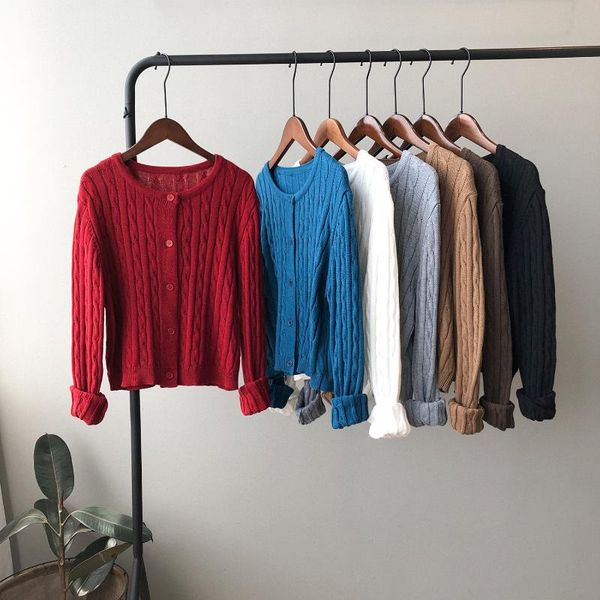 women's sweaters 2021 autumn spring o-neck knitted pure color sweater cardigans long sleeve women poncho pull femme, White;black
women's sweaters 2021 autumn spring o-neck knitted pure color sweater cardigans long sleeve women poncho pull femme, White;black