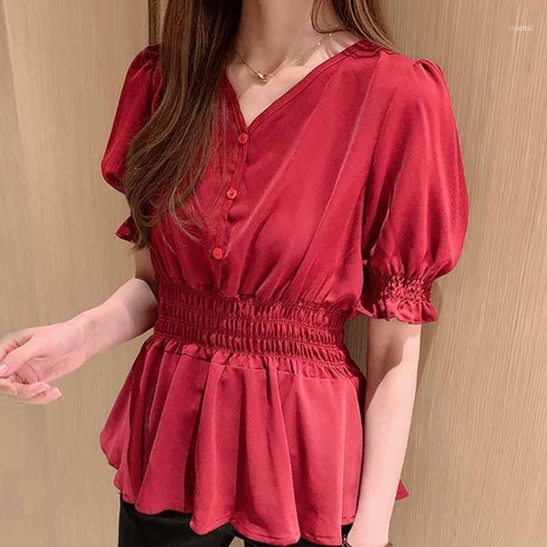 women blouses blusas mujer camisas short sleeve shirts v-neck chiffon blouse shirt 2021 blusa d3021, White
women blouses blusas mujer camisas short sleeve shirts v-neck chiffon blouse shirt 2021 blusa d3021, White