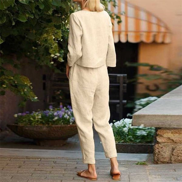 casual women linen 2 piece set solid color loose comfortable drawstring long sleeve home suits lounge wear tracksuit 211106, White
casual women linen 2 piece set solid color loose comfortable drawstring long sleeve home suits lounge wear tracksuit 211106, White